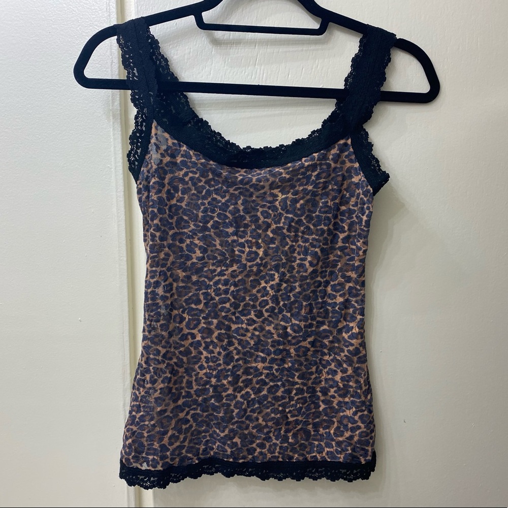 Hanky Panky Leopard Lace Camisole Tank XS